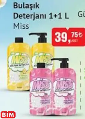 MİSS BULAŞIK DETERJANI